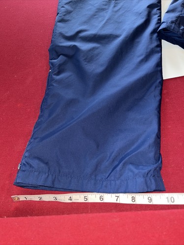 BLUE Duckster PANTS Mens Large Golf Nylon Elastic Waist Vintage 566P zip legs Lg - Picture 5 of 13
