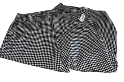 NWT Old Navy High Rise Pixie Pants Plus Sz 22 Black White Houndstooth 