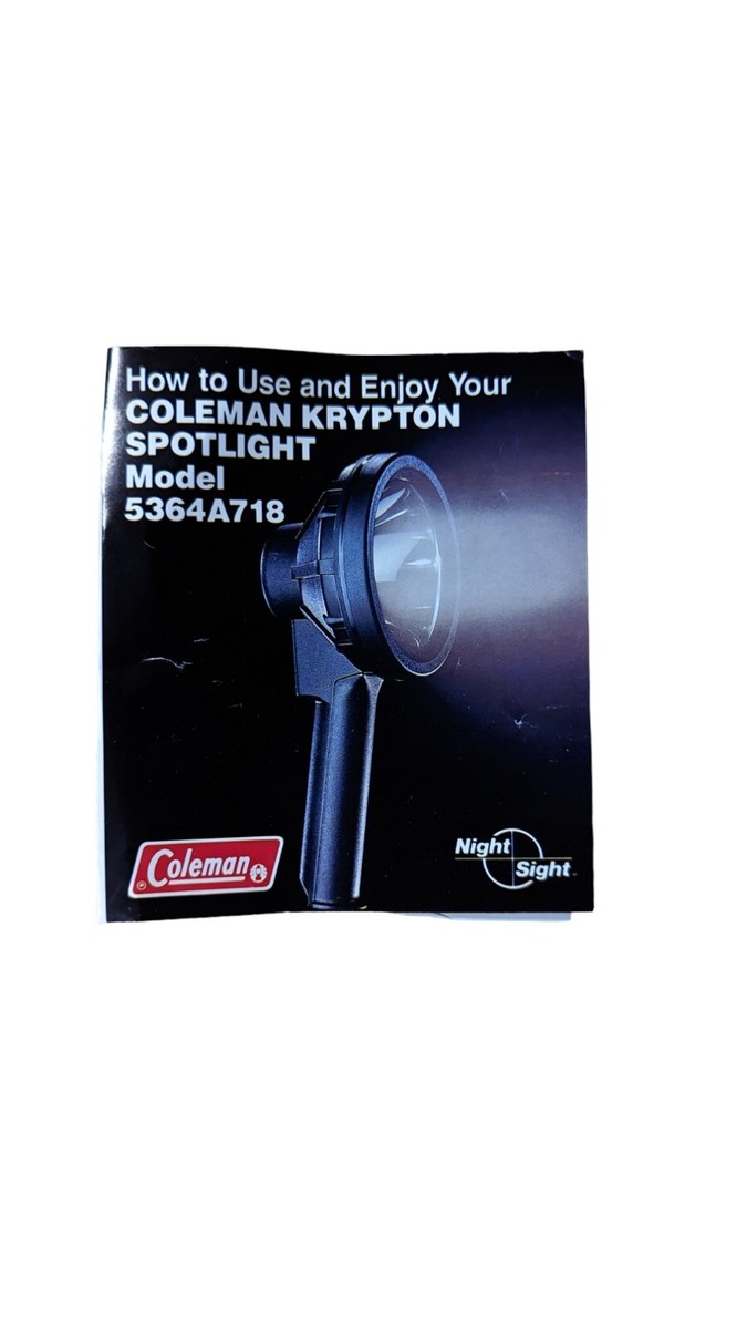 Coleman Krypton Sport Night Sight Spotlight 5364A718 12V