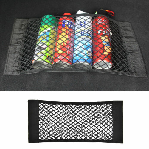 Car Rear Trunk Seat Back Net Elastic String Mesh Storage Net Organizer Seat Bag - Picture 1 of 12