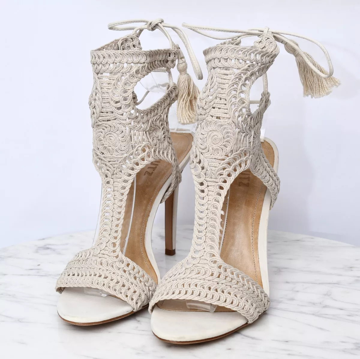 Crochet high heels sale