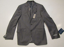 NWT Mens KENNETH COLE REACTION Gray Flex Coat Blazer Suitcoat Jacket Sz 40R