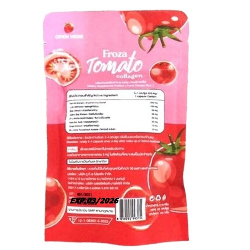 12 x sbiancante collagene pomodoro Froza pelle più forte antiossidante sano 60 capsule - Foto 4 di 9