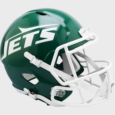 Riddell⭐️アメリカンフットボール　ヘルメット　ヴィンテージ NEW YORK JETS 1978-1989 THROWBACK Riddell Full Size Replica