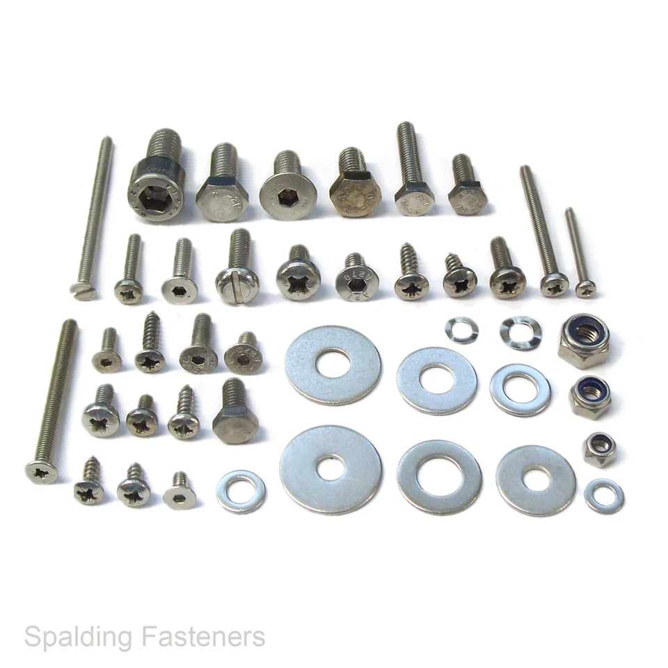 SPALDING FASTENERS Volkswagen Beetle Stainless Fasteners Kit - 400 Nuts, Bolts, Screws & Washers