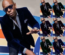 Velvet Men's Suits Fashion Business Casual Tuxedos Wedding Groom Party Blazer