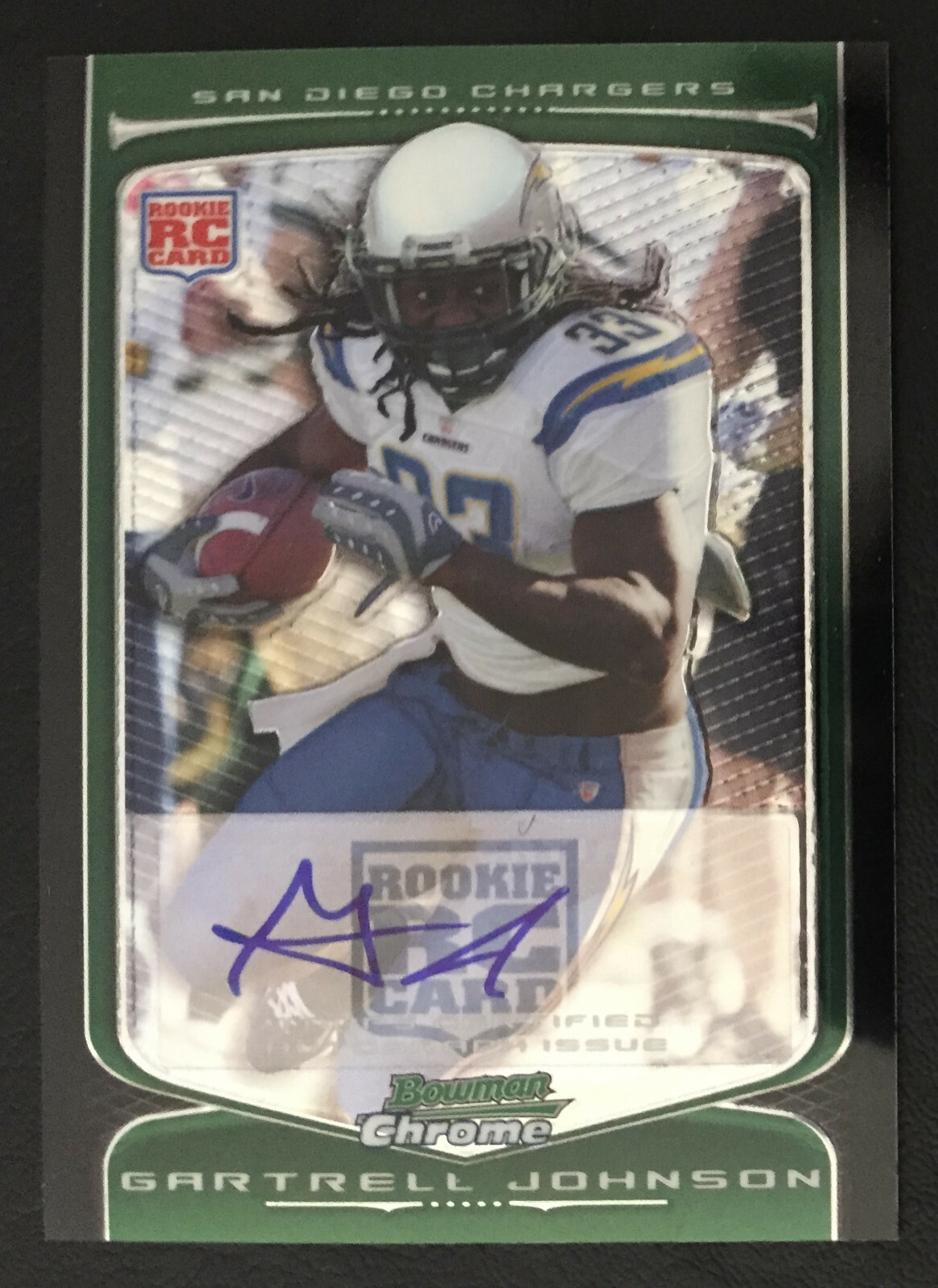 Gartrell Johnson Bowman Chrome #154 Autograph