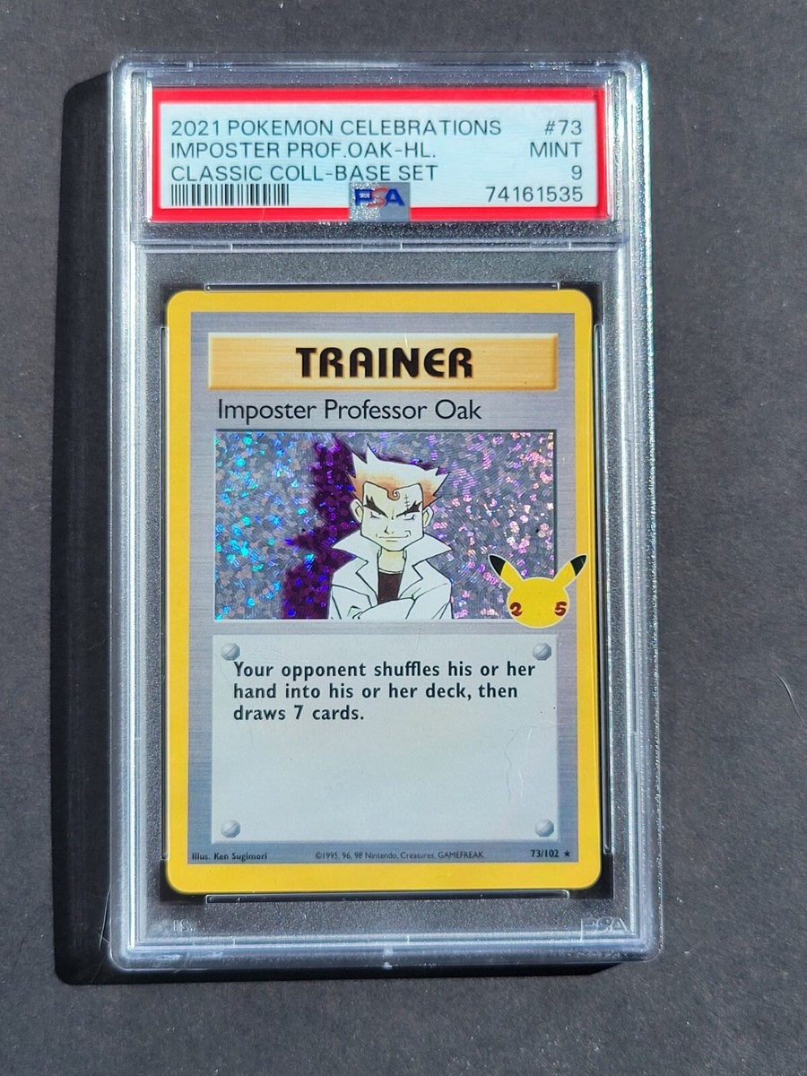 伊四00   022 023 024 025 026 027 028 029 Imposter Professor Oak Trainer Pokemon Celebrations 25th
