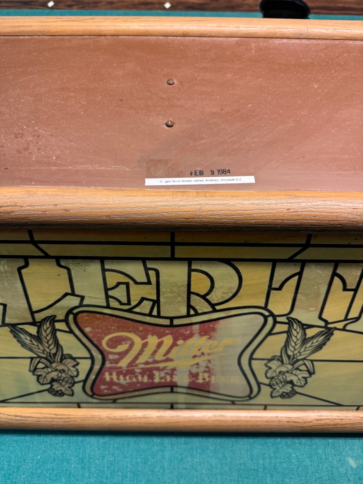 Vintage Miller High Life Pool Table Light eBay