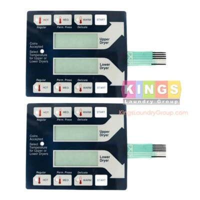 2x Brand New Dexter Blue Touch Pad for Stack Dryers (Bottom):  9801-059-002