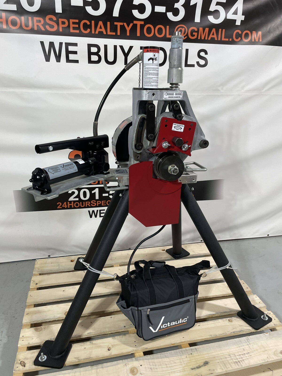 VICTAULIC VE270FSD Hydraulic Vic Roll Groover 2”12” Grooving ridgid