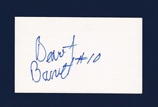 Benoit Brunet signed hockey index card - Canadiens - Stars - Senators