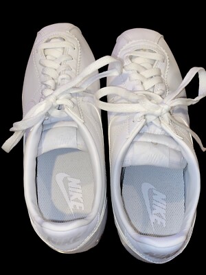 Size 8.5 - Nike Classic Cortez Leather White W for sale online | eBay