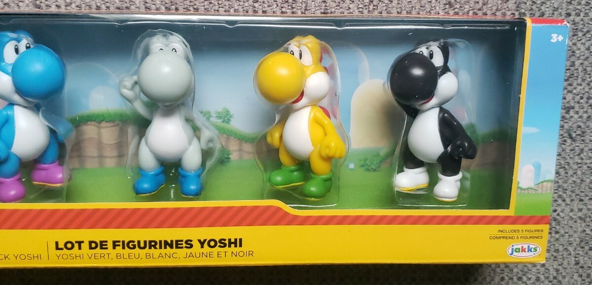 Super Mario Bros. Yoshi Multi - 5 Pack Action Figures - jakks