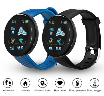 waterproof sport smart watch blood pressure heart rate monitor for ios android