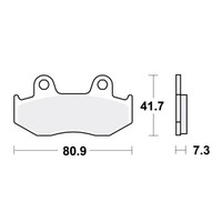TRW SI BremsbeläGe Passend Vorn FüR Honda CR 500 R Bj. 1984-1986