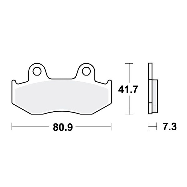 TRW SI BremsbeläGe Passend Vorn FüR Honda CR 500 R Bj. 1984-1986-image
