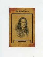 #TN11197 JOHN HAMPDEN Daily Historic Trade Card RARE