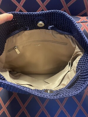 The Sak Navy Blue Dylan Crochet Drawstring Bucket Backpack Bag The Sak Women main image 3