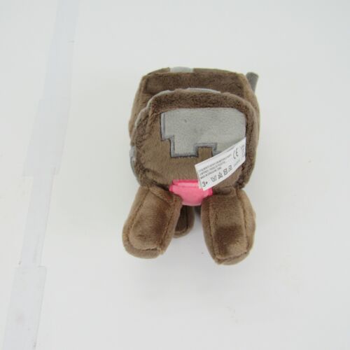 Rare Official JINX Minecraft Happy Explorer Baby Llama Cow Plush Brown 6" Lot - Picture 4 of 11