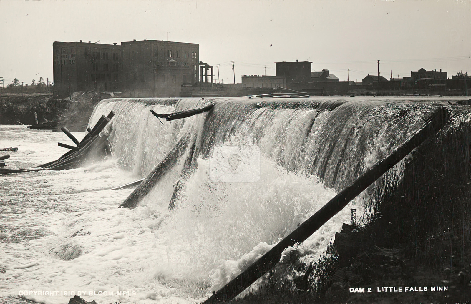 Dam 2 Little Falls MN Minnesota 1910 RPPC Photo Postcard COPY eBay