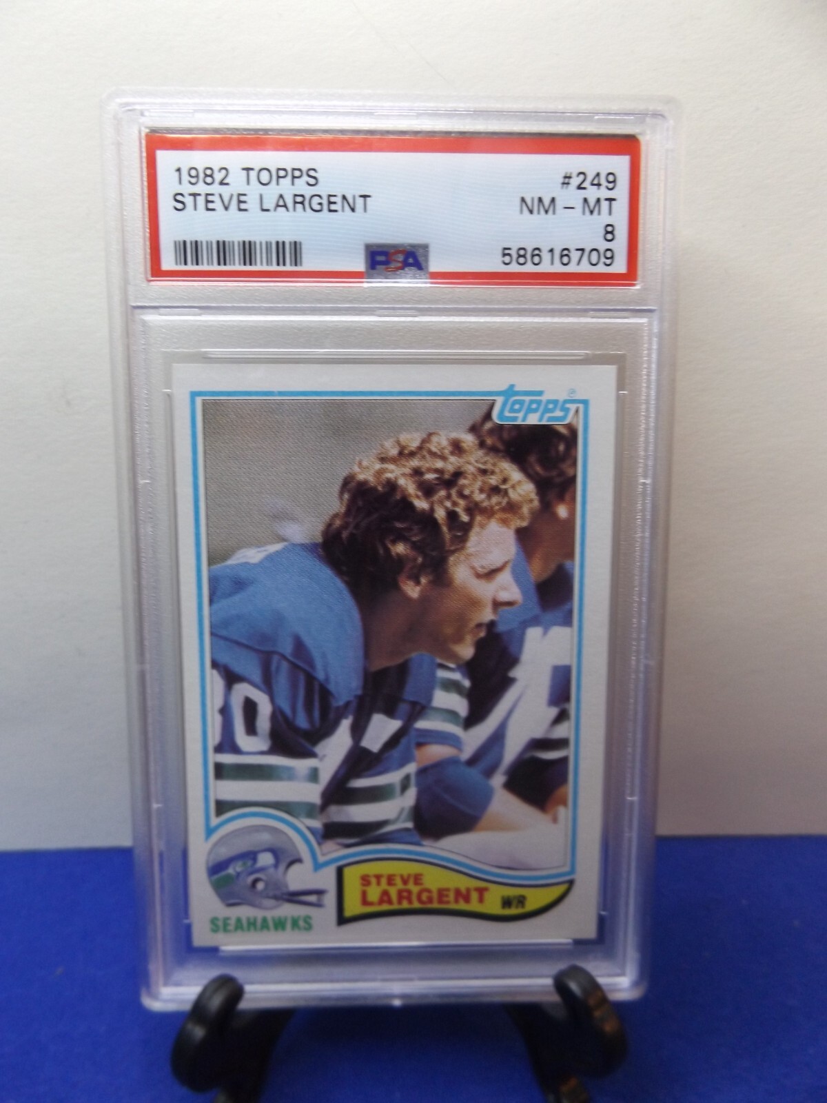 1982 TOPPS STEVE LARGENT PSA 8 #249