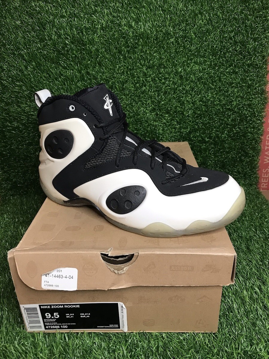 Size 9.5 - Nike Zoom Rookie White Black 2011 (472688-100) | eBay