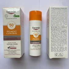 3x Eucerin Sun Fluid Pigment Control SPF50 50ml New Box