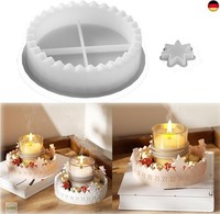 Silikonformen GießFormen Adventskranz, Weihnachten GießForm Adventskalender K