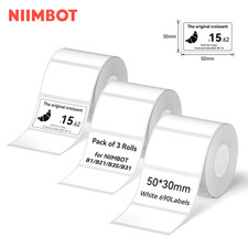 NIIMBOT B1/B1pro/B21 Thermal Self-adhesive Printer Labels Stickers 3 Rolls