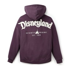 🔥Disney Parks - DISNEYLAND Logo - Zip Hoodie - Purple - M💥