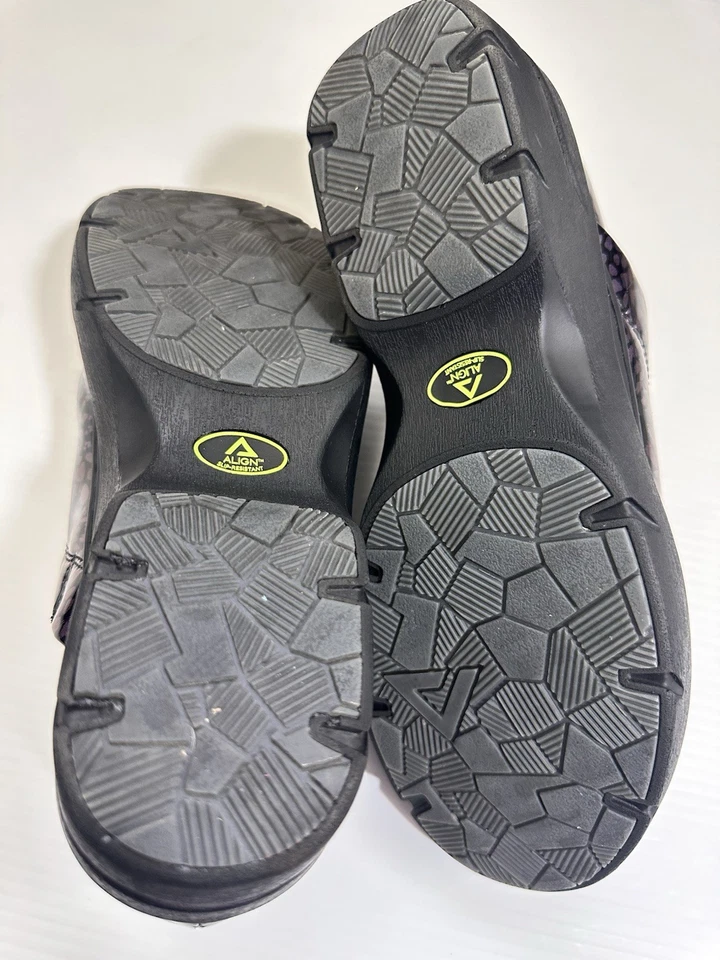 Align by Nurse Mates INDYA LEOPARD Blue And Purple Iridescent On Black Size 10M - Image 3 of 4