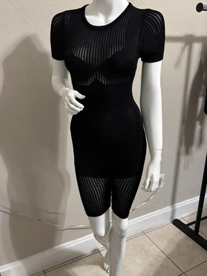 knee length jumpsuit dress Jumpsuit,Black , & Shear, Fitted Outfit, Is Above The ,Size Medium los angeles bride
