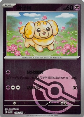 Fidough CBB1C 1002/05 Poke Ball Reverse Holo Pokemon TCG (Chinese)