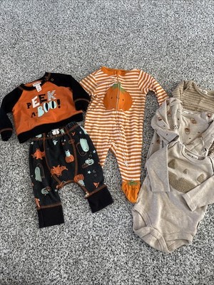 Baby 0-3 Fall Halloween Neutral Lot Cat And Jack Old Navy Rabbit + Bear