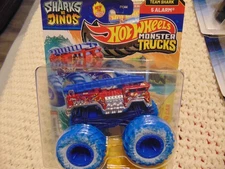 2025 New LOOK SHARKS & DINOS 5 ALARM Hot Wheels Monster Truck