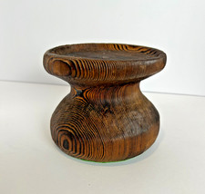 Vintage Wood Large Candle Stand Holder Boho Versitron Industries California