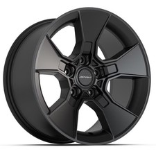 Set Of 4 Jeep Wrangler Gladiator 17 Inch Satin Black Defiant Df02 Rims