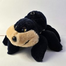 Vintage Spider Plush Black Stuffed Toy Suction Cup Yonder Toys 1988 Itsy Bitsy