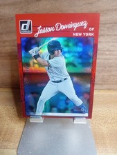 2023 Panini Donruss - Retro 1990 Jasson Dominguez #253 Holo Red /2023 (RC)