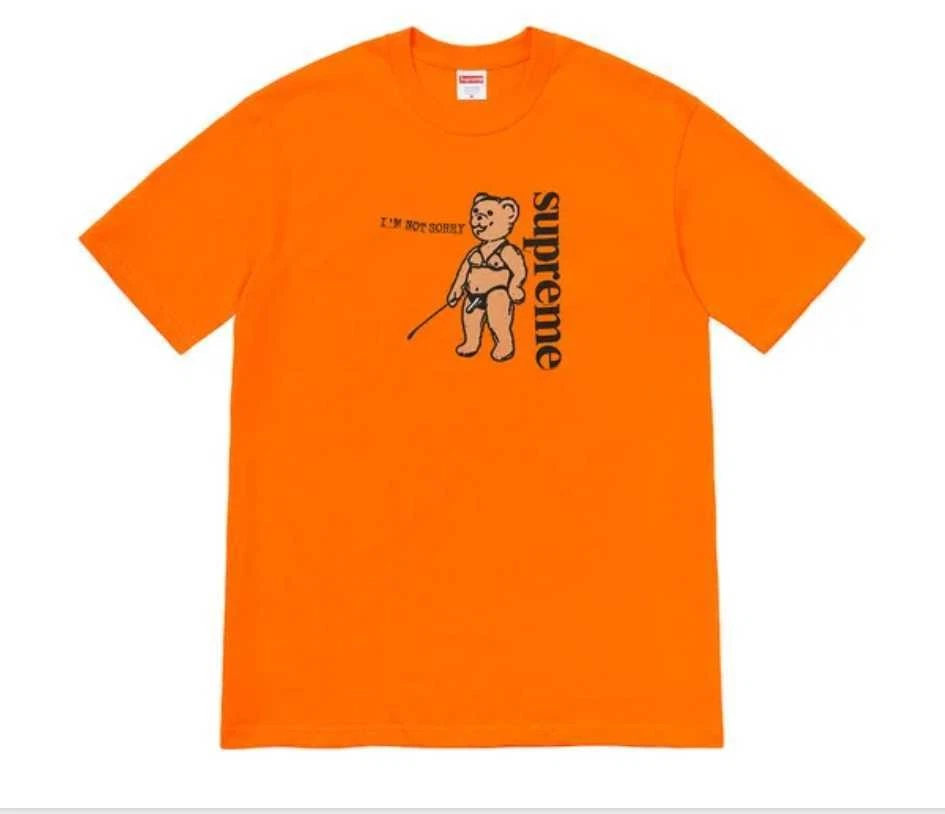 Supreme not sorry Tee Supreme T shirt T shirts manches courtes Supreme21s