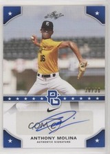 2015 Leaf Perfect Game National Showcase Blue 30/30 Anthony Molina Auto 0qc1
