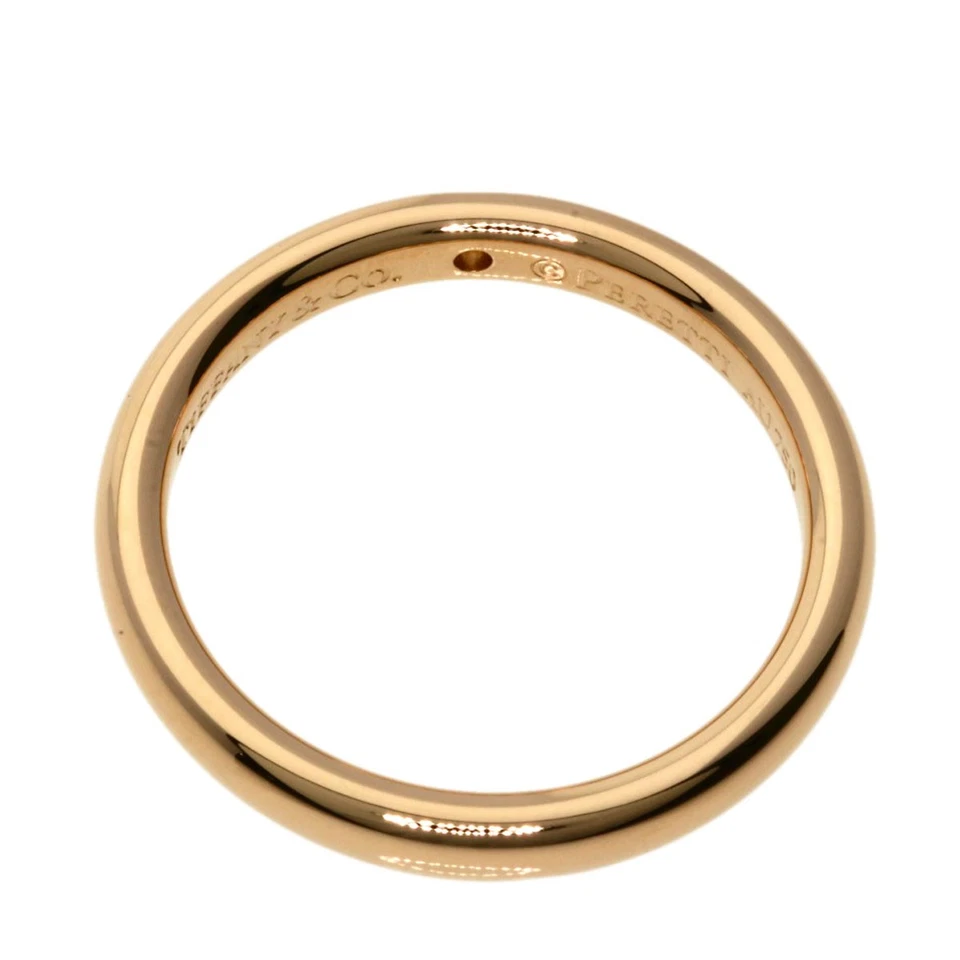 TIFFANY&Co.  Banda Apilable Anillo Diamante 1P Oro Rosa K18 Damas [Usado] Foto 4 de 4