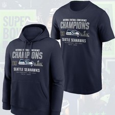 HOT - Seattle Seahawks 2025 NFC Champions Team Nation Hoodie Tee For Fans