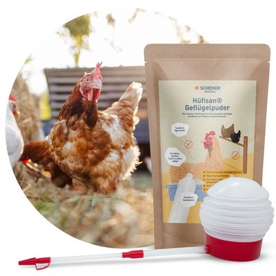 Hüfisan Hygiene-Kombi Plus 2,5 kg Geflügelpuder + Pulverzerstäuber Naturprodukt