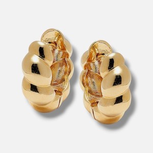 Authentic Shashi Women's 14K Gold Plated Jasmina Huggie Earrings