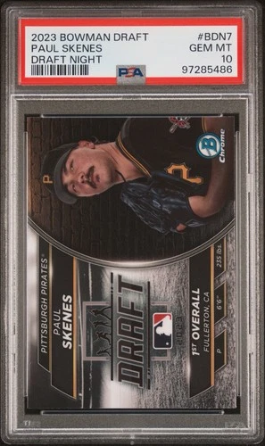 Paul Skenes Rookie Card 2023 Bowman Chrome  Draft Night PSA 10 #BDN7 🔥
