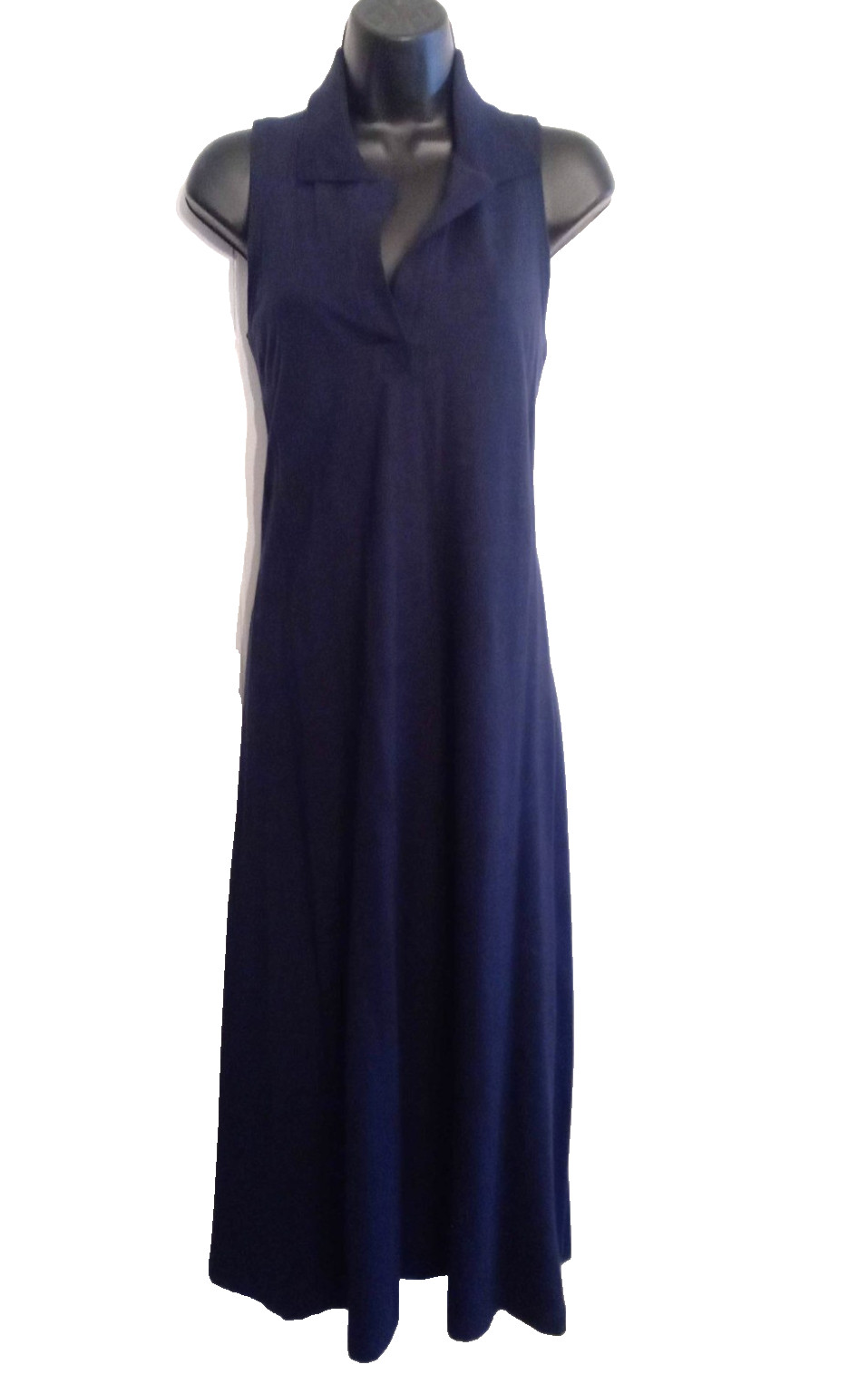 Avon Sleeveless Navy DRESS size M Comfortable Casual Summer Racer Back Shelf Bra