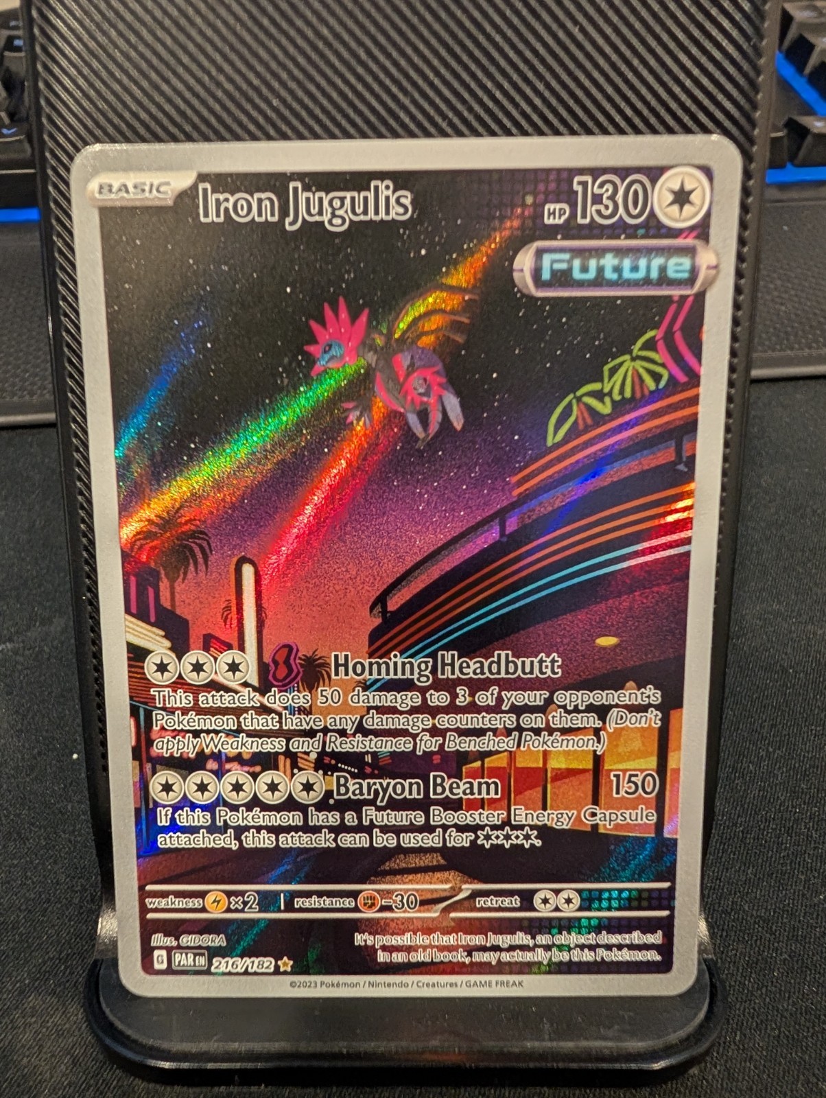 Iron Jugulis 216/182 Sv04: Paradox Rift Holo Illustration Rare Pokemon TCG NM