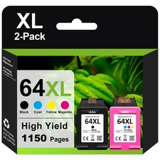 64XL Ink Cartridges for HP 64 Ink ENVY 5542 6258 6255 7130 7132 7164 7830 7855
